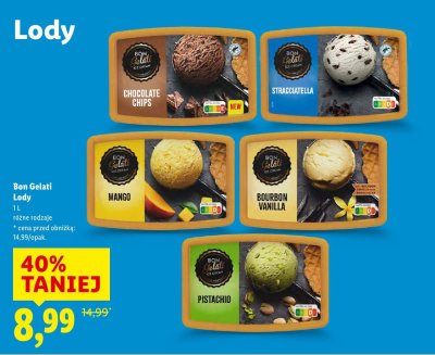 Lody, różne rodzaje promocja w Lidl