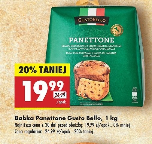 Babka panettone Gustobello promocja