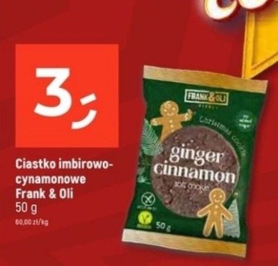 Ciastko imbirowo-cynamonowe Frank & Oli 50g promocja w Dealz