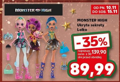 Lalka Monster High Ukryte sekrety promocja w Kaufland