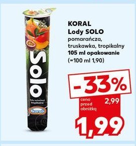 Lód pomarańczowy Koral solo promocja