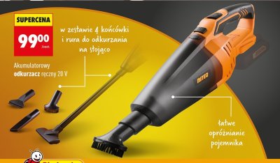 Odkurzacz akumulatorowy ręczny 20 V NITEO promocja w Biedronka