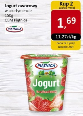 Jogurt owocowy w asortymencie 150g promocja w Market Point