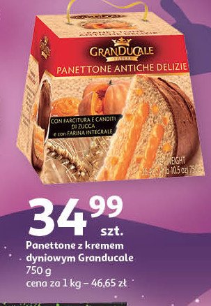 Babka panettone dyniowa Gran ducale promocja w Auchan