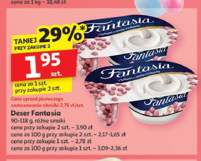 Jogurt z kulkami truskawkowymi Danone fantasia promocja