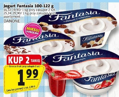 Jogurt Fantasia różne smaki 100-122 g promocja w Prim Market