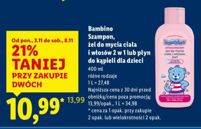 Płyn do kąpieli dla dzieci  promocja w Lidl