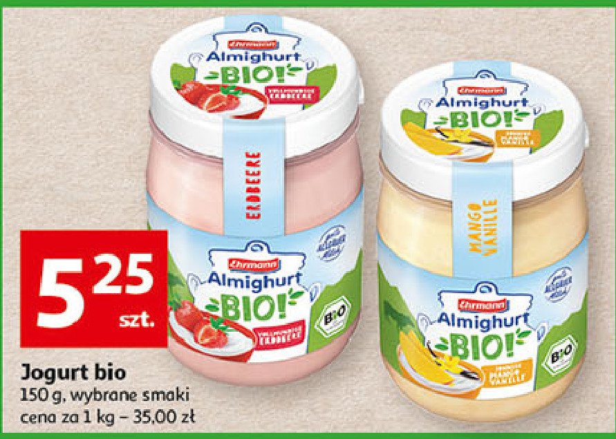 Jogurt truskawka Ehrmann almighurt promocje