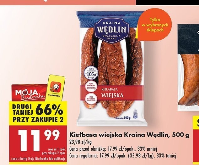 Kiełbasa wiejska Kraina wędlin promocja