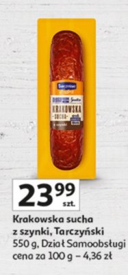 Krakowska sucha z szynki Tarczyński promocja w Auchan