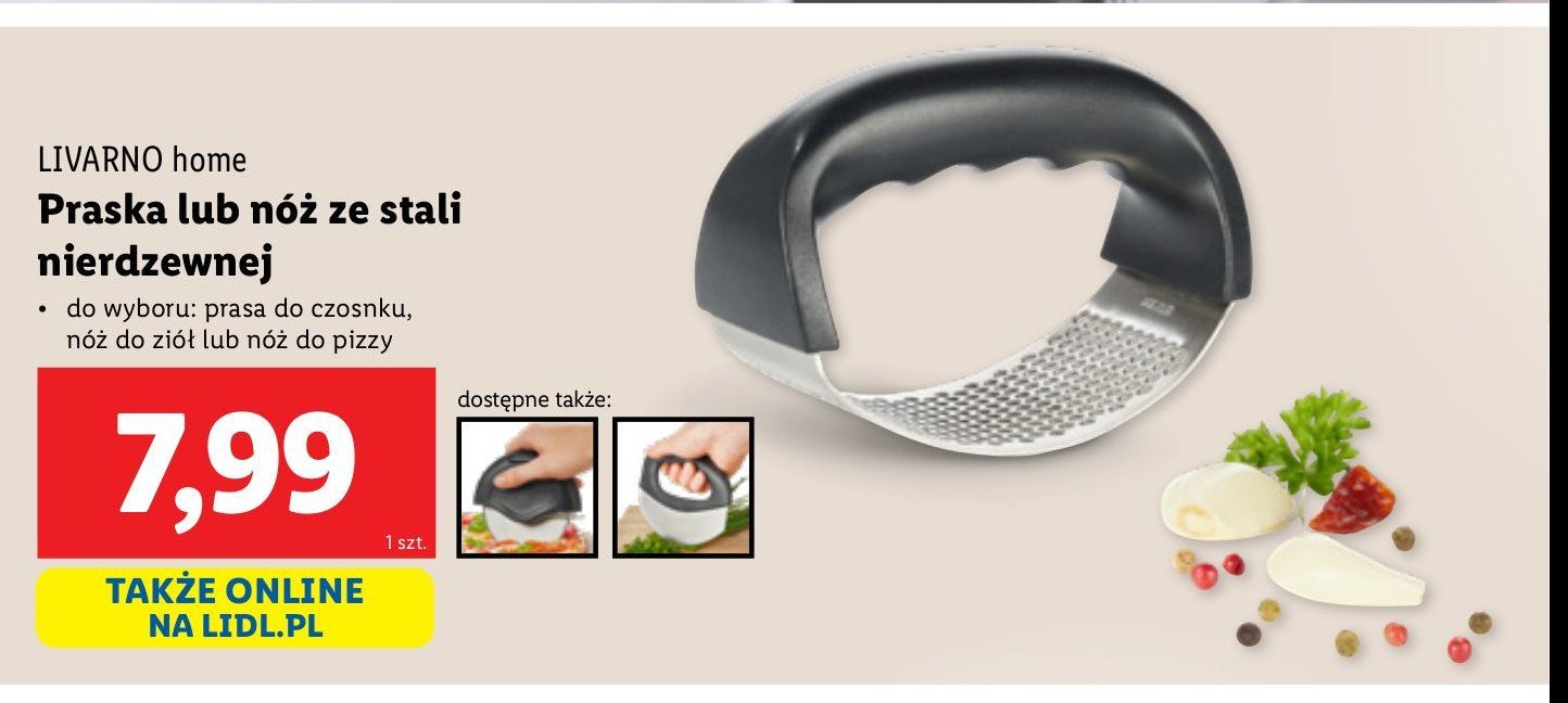 Nóż do ziół LIVARNO HOME promocja w Lidl