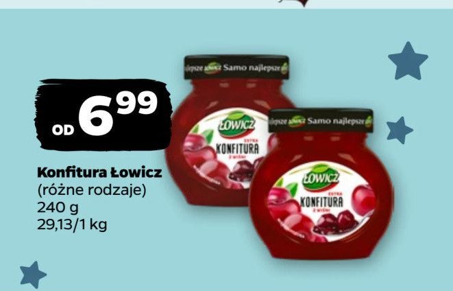 Konfitura wiśniowa Łowicz promocja w Netto