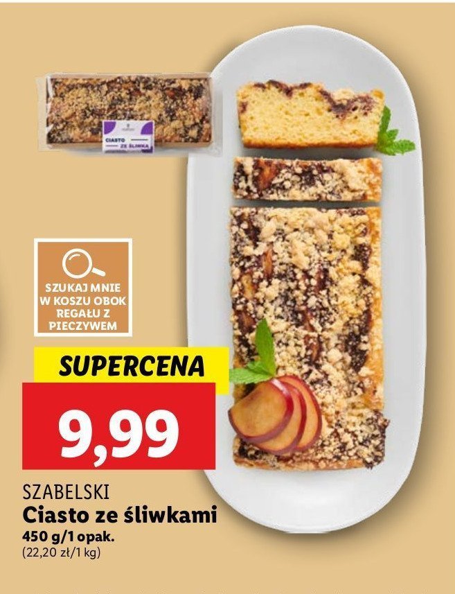 Ciasto ze śliwkami Cukiernia szabelski promocja