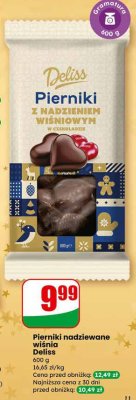Pierniki nadziewane wiśnią Deliss promocja w Dino