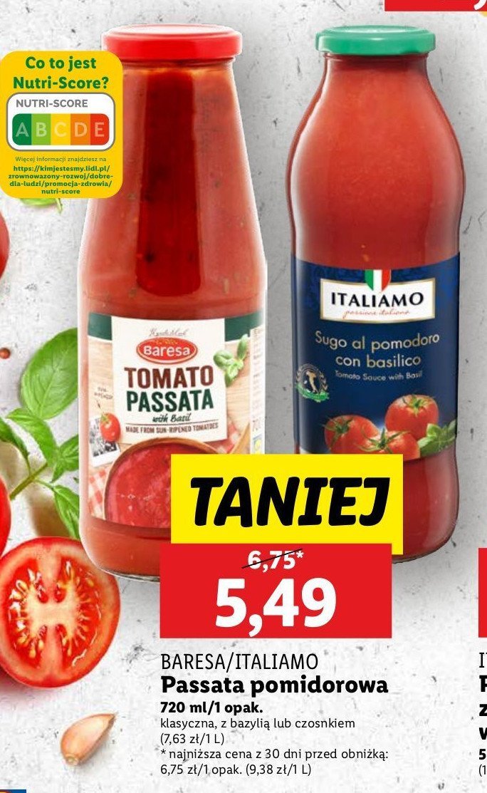 Sos pomidorowy z bazylią Italiamo promocja