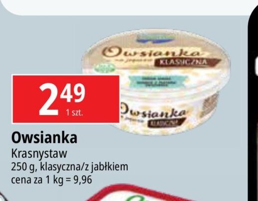 Owsianka na jogurcie klasyczna Krasnystaw promocja