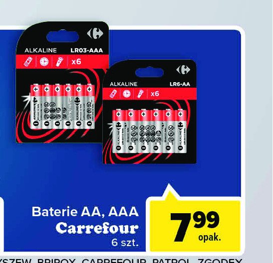 Baterie alkaliczne aa Carrefour promocja