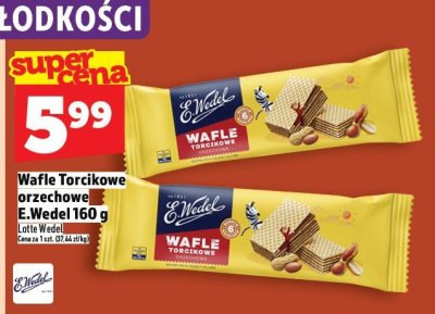 Wafle torcikowe orzechowe E.Wedel 160g promocja w TOPAZ