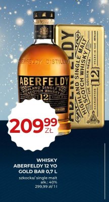 Whisky Aberfeldy 12 YO Gold Bar 0,7 L promocja w Duży Ben