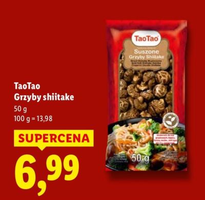 Grzyby shiitake  promocja w Lidl
