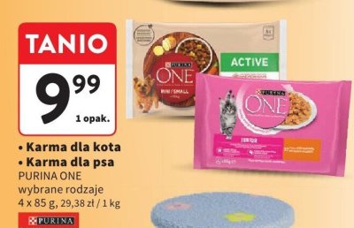 Karma dla psa PURINA ONE wybrane rodzaje promocja w Intermarche