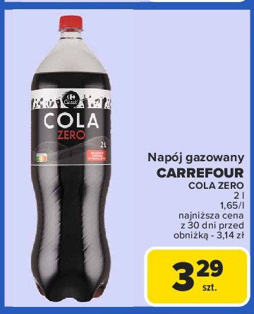 Napój cola zero Carrefour promocja w Carrefour Market