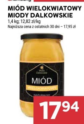 Miód wielokwiatowy Miody Dalkowskie promocja w Stokrotka