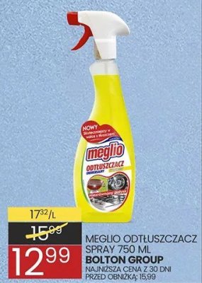 Odtłuszczacz spray Meglio 750 ml Bolton Group promocja w Wafelek