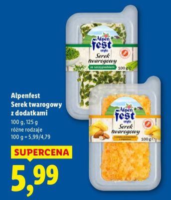 Serek twarogowy z dodatkami  promocja w Lidl
