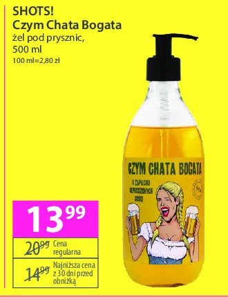 Żel pod prysznic czym chata bogata SHOTS! promocja