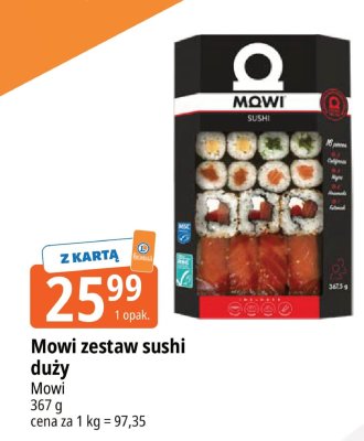 Mowi zestaw sushi duży Mowi promocja w Leclerc