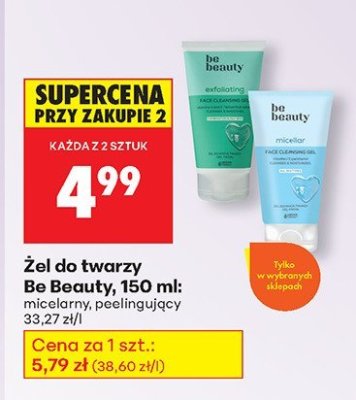 Żel do twarzy Be Beauty, 150 ml promocja w Biedronka