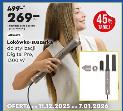 Lokówko-suszarka do stylizacji Digital Pro 1300W AIRWAVE promocja w Biedronka