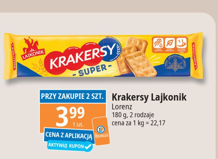 Krakersy super Lajkonik krakersy promocja