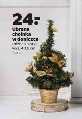 Choinka ubrana w doniczce 40.5 cm promocja