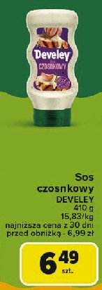 Sos czosnkowy Develey promocja