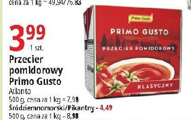 Przecier pomidorowy pikantny Melissa primo gusto promocja