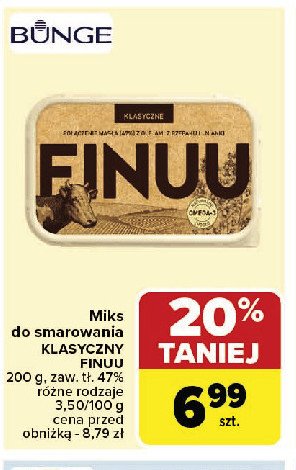 Miks do smarowania Finuu miks klasyczne promocja w Carrefour Market