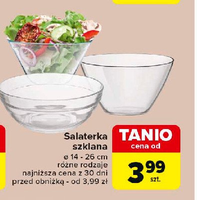 Salaterka szklana 14 cm promocja