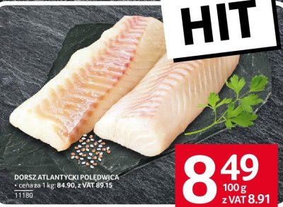 Dorsz atlantycki polędwica Marinero promocja w Selgros