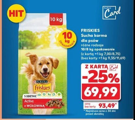 Karma dla psa Friskies active Purina friskies promocja w Kaufland