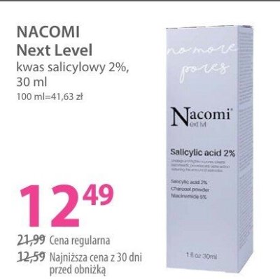 Kwas salicylowy NACOMI Next Level 2% promocja w Hebe