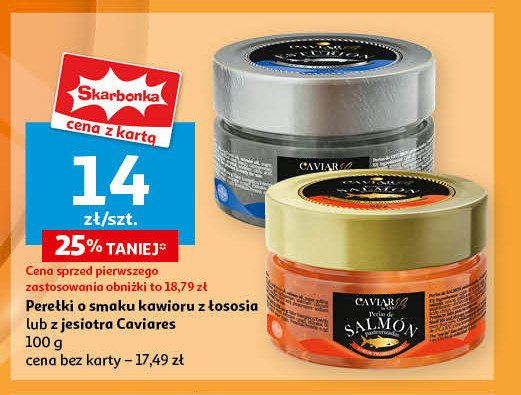 Perełki o smaku kawioru z jesiotra CAVIAR promocja