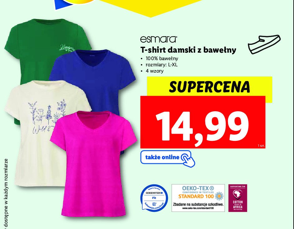 T-shirt damski l-xl Esmara promocje