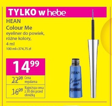 Eyeliner do oczu cobalt HEAN COLOUR ME promocja