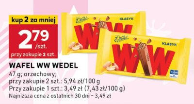 Wafel WW Wedel orzechowy promocja w Stokrotka