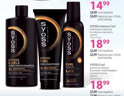 Pianka SYOSS Curl pianka do włosów kręconych zapobiegająca puszeniu mocna 250 ml promocja w Hebe