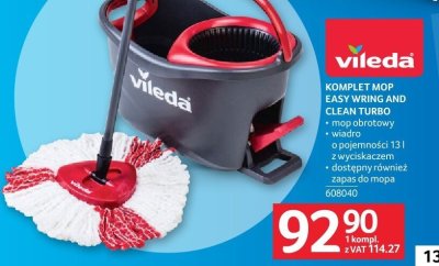 Komplet mop Easy Wring and Clean Turbo Vileda promocja w Selgros