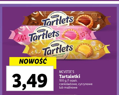 Ciastka tartaletki cytrynowe MCVITIE'S promocja