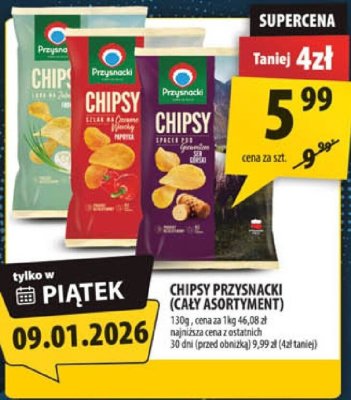 Chipsy przysmaki Caly Asortiment promocja w Arhelan